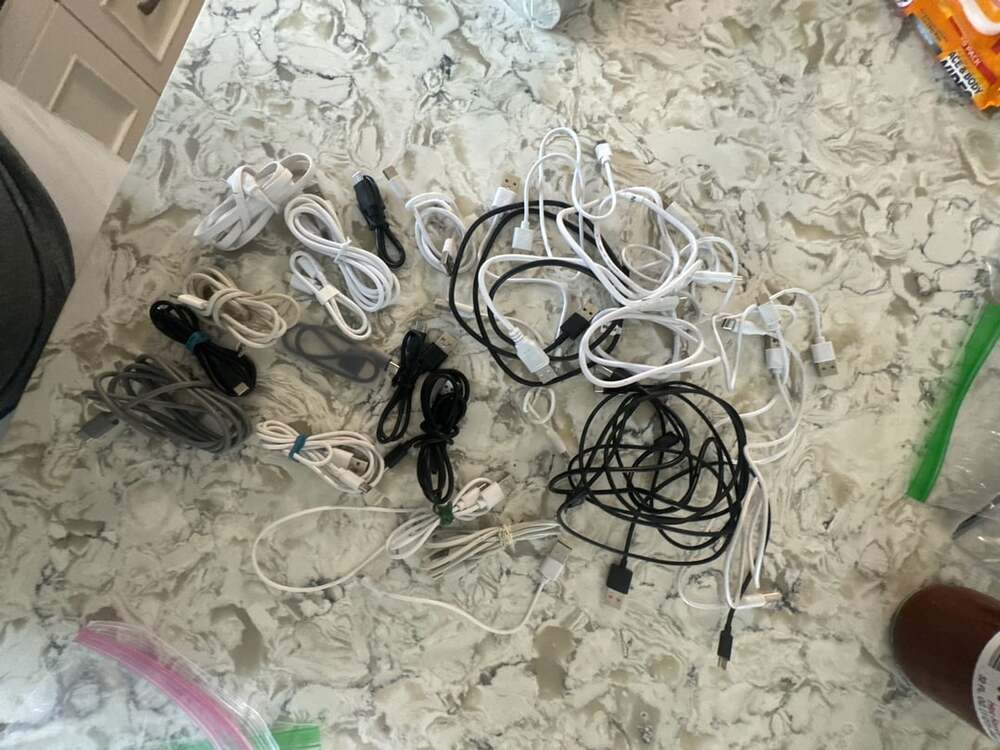 Assorted Lot of USB Charging and Data Cables Variety Lengths